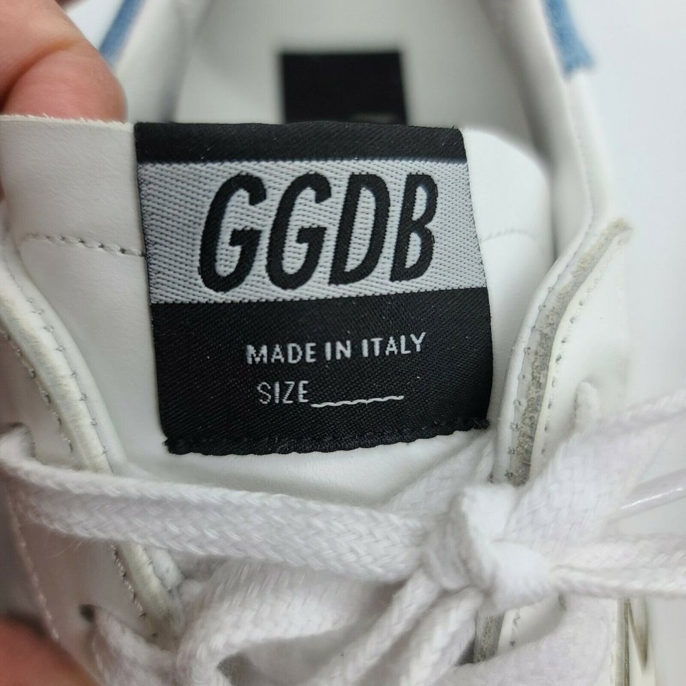 $560 Women's Sz 41 Golden Goose Hi Star Leather Lace Up Sneakers - Picture 12 of 12